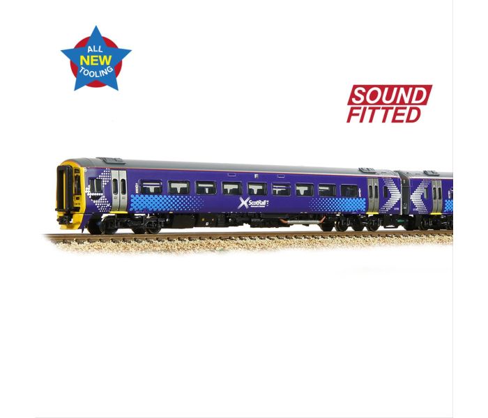 Graham Farish Class 158 2-Car DMU 158729 ScotRail Saltire 371-851ASF - Locomotives