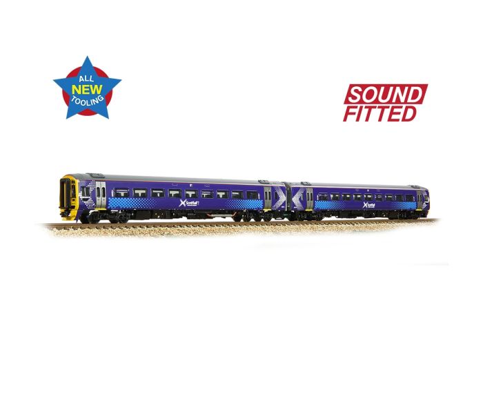 Graham Farish Class 158 2-Car DMU 158711 ScotRail Saltire 371-851SF - Locomotives