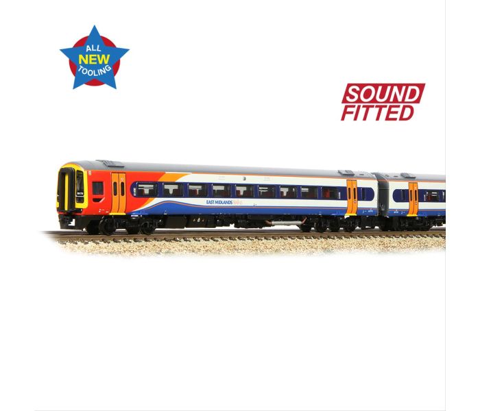Graham Farish Class 158 2-Car DMU 158773 East Midlands Trains 371-855SF - Locomotives