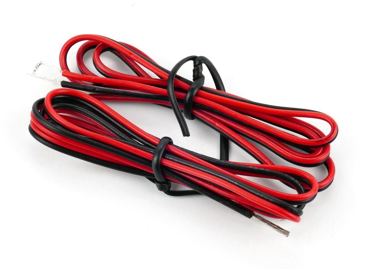 Gaugemaster Electrics Red/Black Twinned Wire 50cm (2) GM08RB