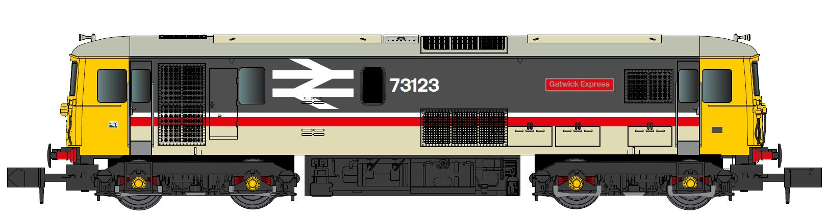 GM Collection Class 73 123 'Gatwick Express' BR IC Executive Large No's GM2210210