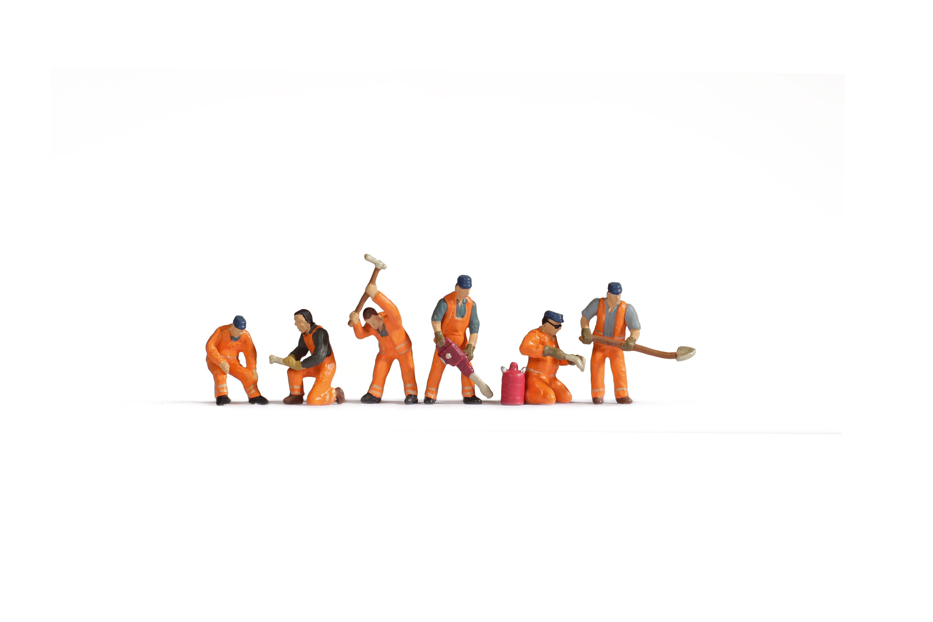 Gaugemaster TT120 Railway Track Workers (6) Figure Set GM3910154