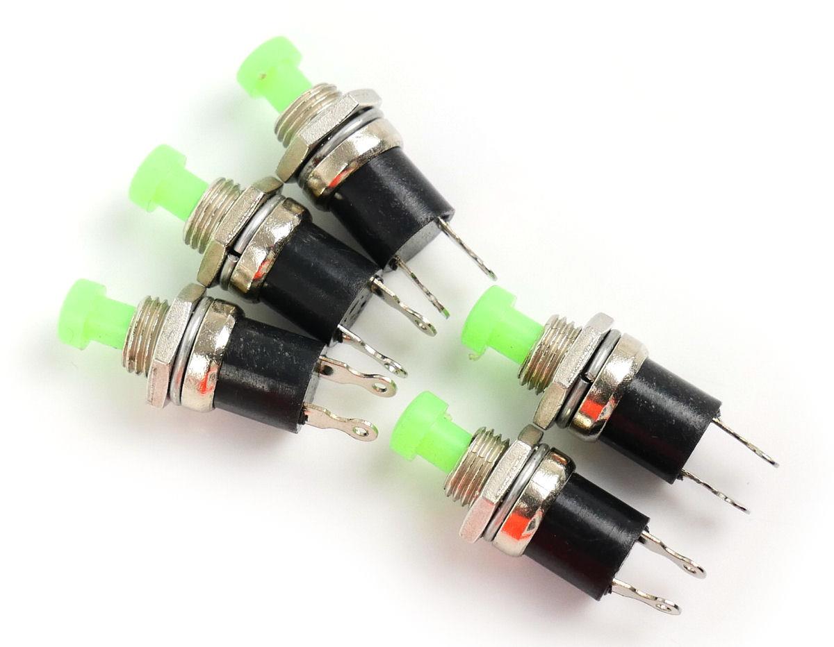 Gaugemaster Electrics Green Push to Make Switches (5) GM515