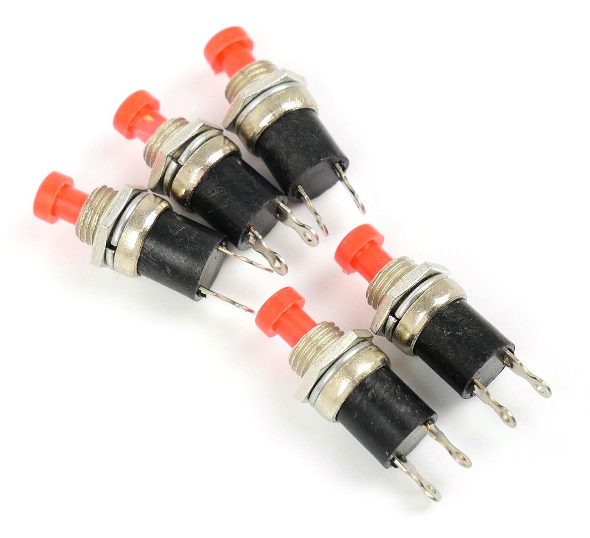 Gaugemaster Electrics Red Push to Make Switches (5) GM516