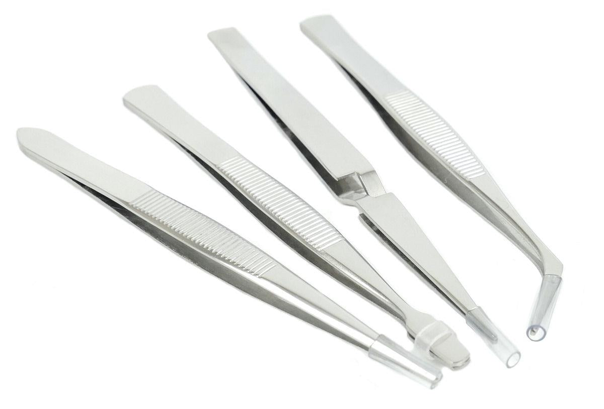 Gaugemaster Tools Stainless Steel Tweezers (4) GM609