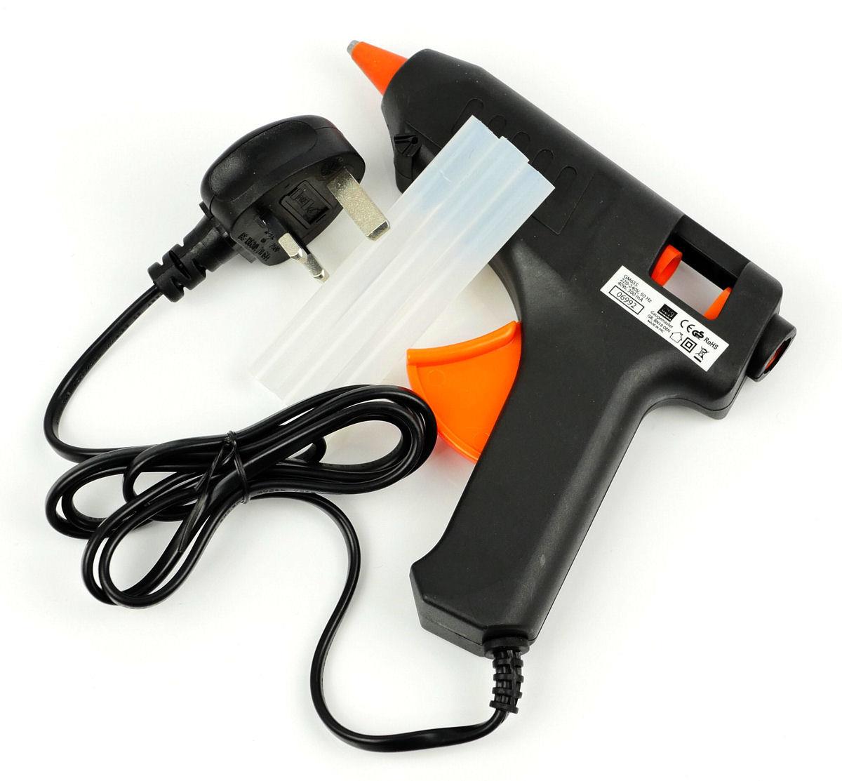 Gaugemaster Tools Low Temperature Glue Gun with 3 Glue Sticks GM655