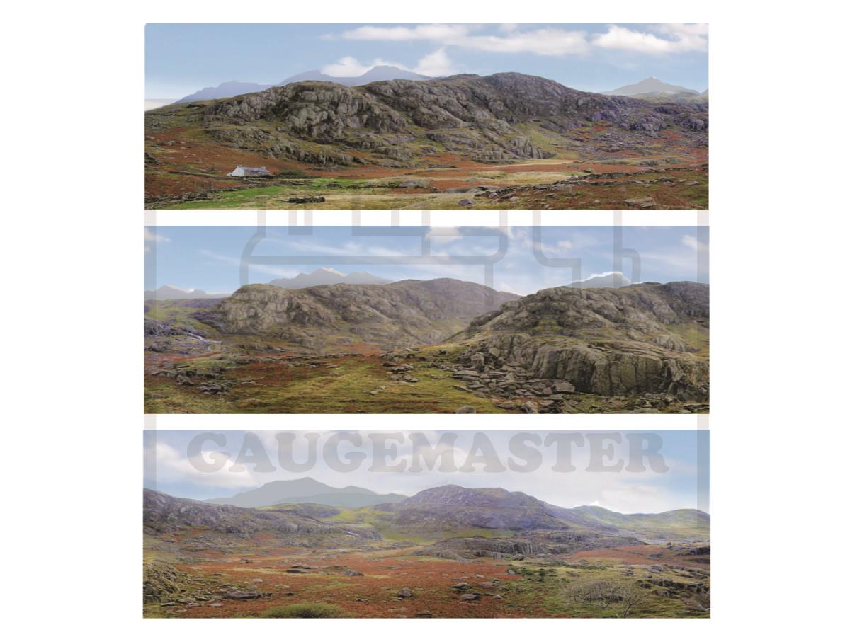 Gaugemaster Scenics The Mountains Small Photo Backscene (1372x152mm) GM760