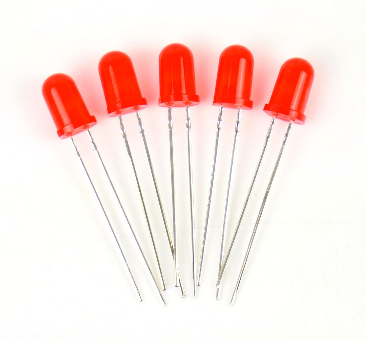 Gaugemaster Electrics Red 5mm 12v LEDs (5) - Use GM76 Resistors GM84