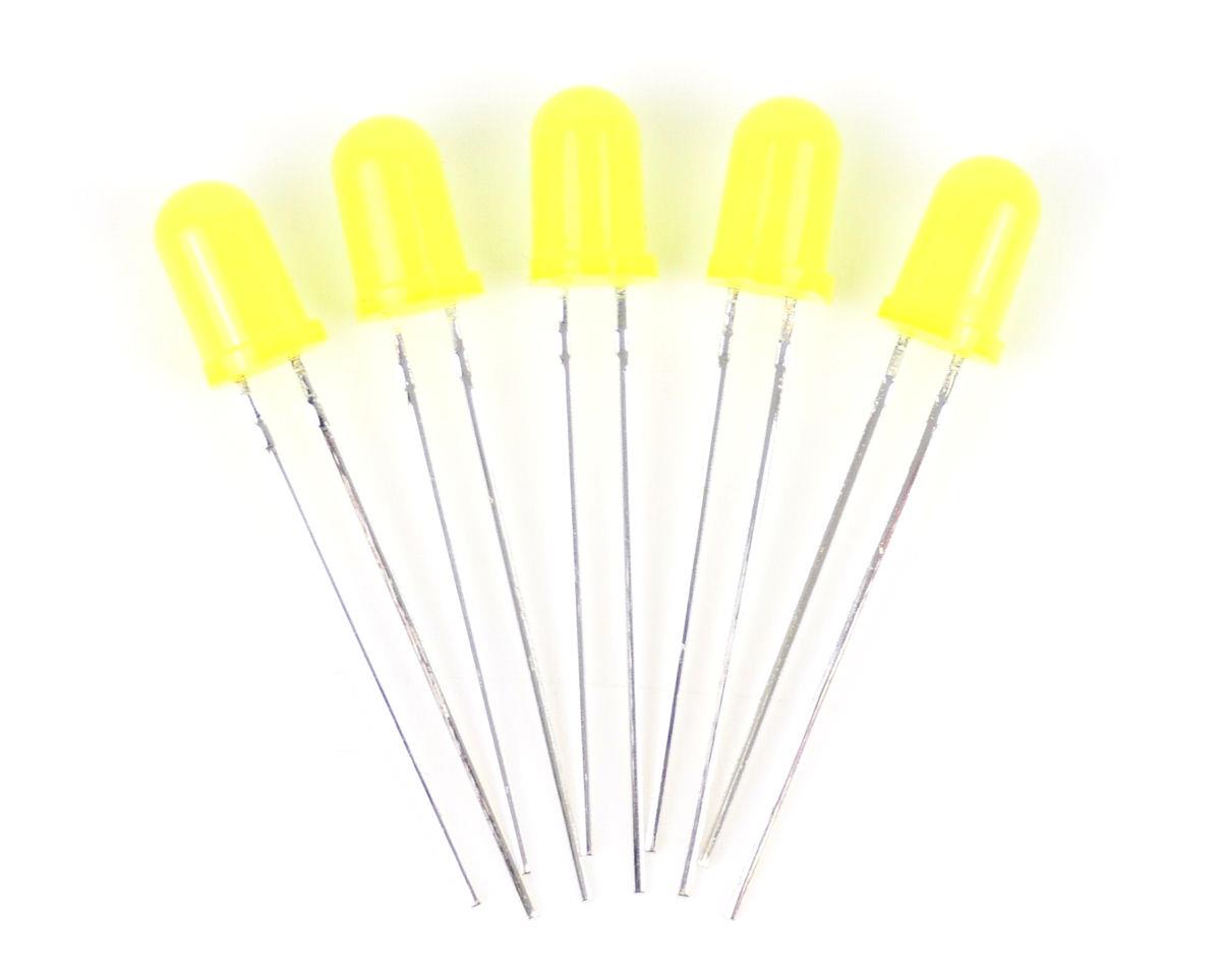 Gaugemaster Electrics Yellow 5mm 12v LEDs (5) - Use GM76 Resistors GM85