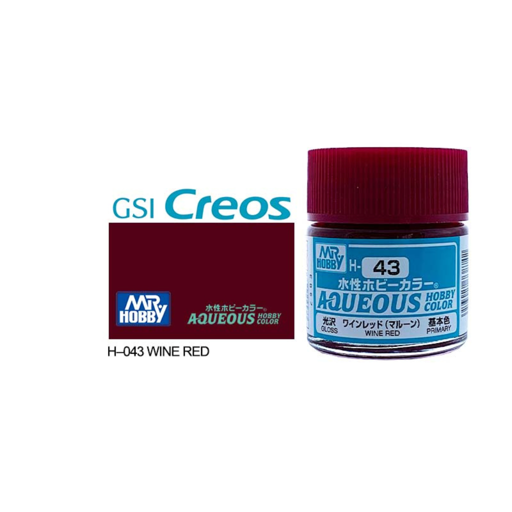 Mr Hobby Aqueous Hobby Color 10ml H-043 Wine Red