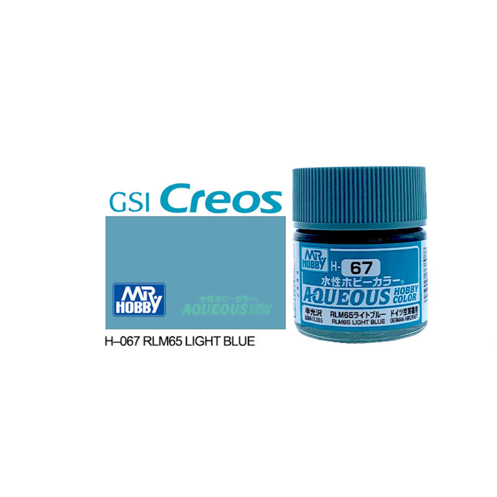 Mr Hobby Aqueous Hobby Color 10ml H-067 RLM65 Light Blue (G)