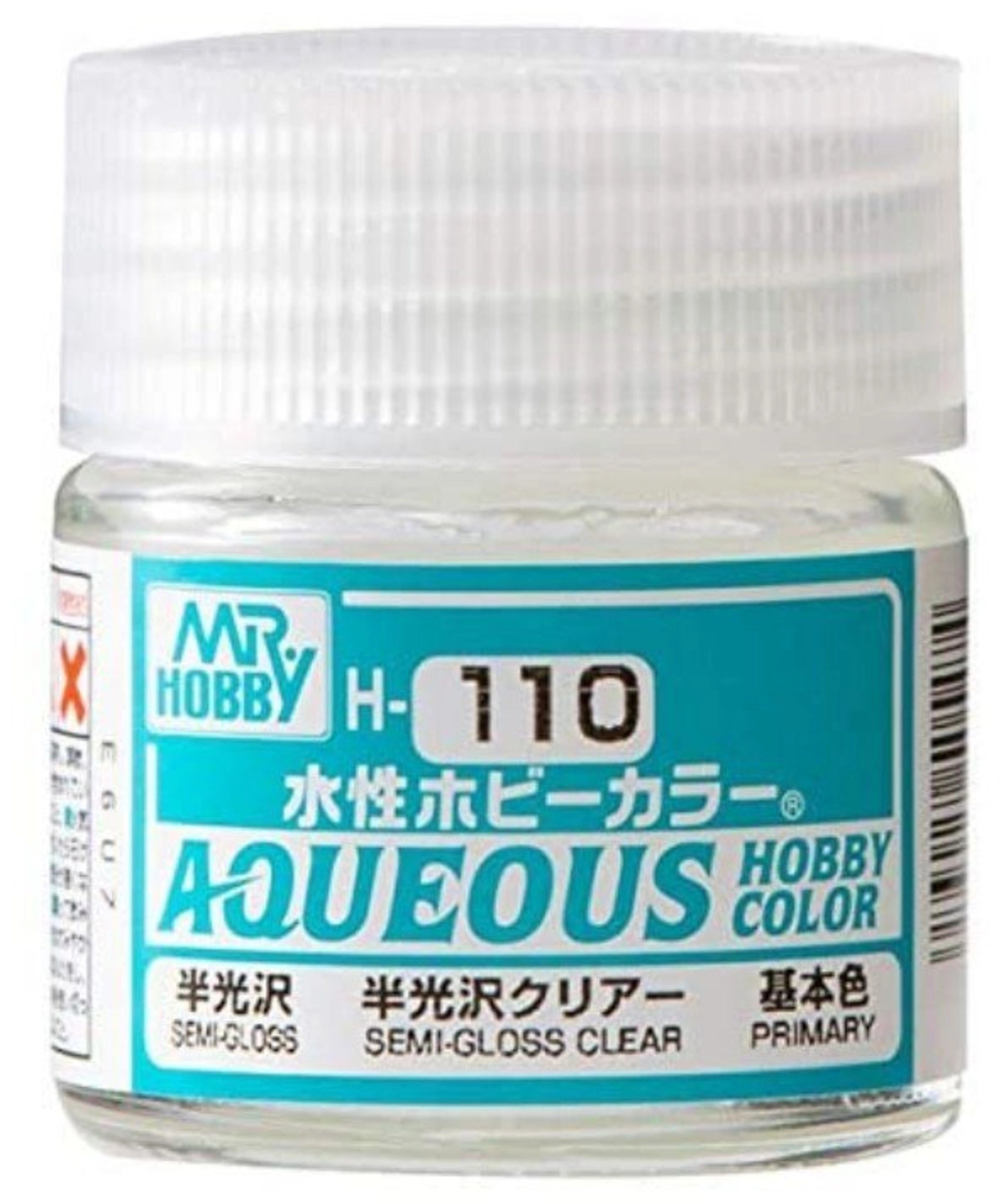 Clear jar with a white cap labeled 'MR HOBBY' on a white background