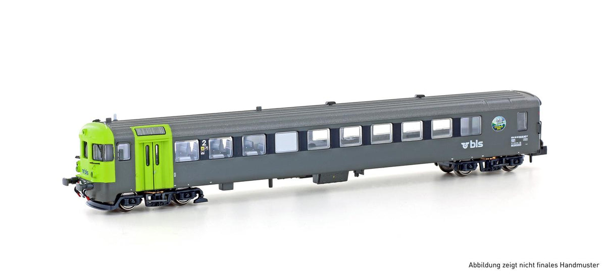 Hobbytrain BLS Bdt 2nd Class Control Coach 100yr Livery VI H23946