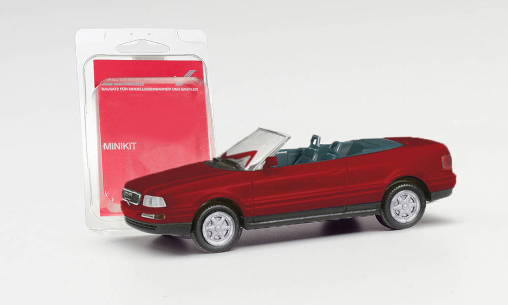 Herpa Minikit Audi 80 Cabriolet Wine Red HA012287-006