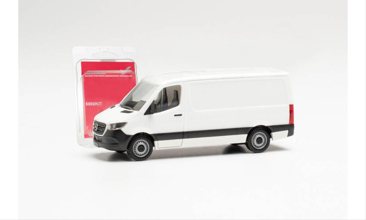 Herpa Minikit MB Sprinter &#39;18 Van Low Roof White HA013871