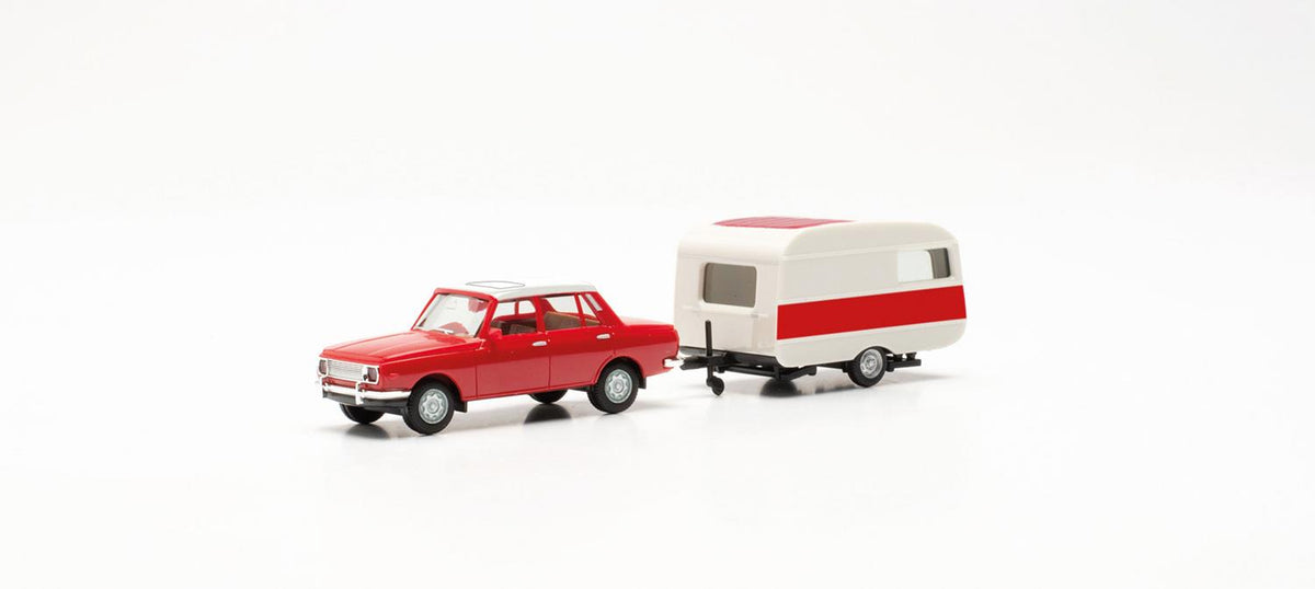 Herpa Wartburg 353 &#39;82 Limousine &amp; Qek-Junior Caravan HA028585