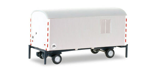 Herpa Construction Trailer White HA076395-002