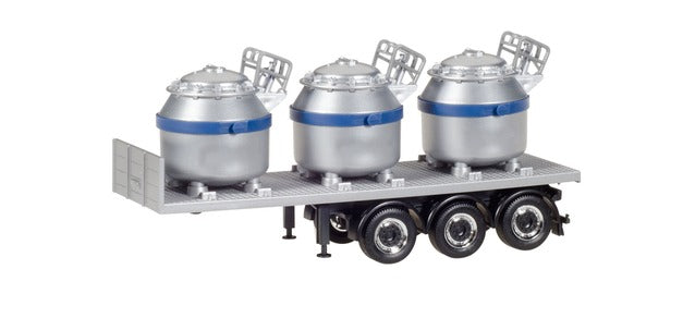 Herpa Trailer with Aluminium Pot Load HA076838-002