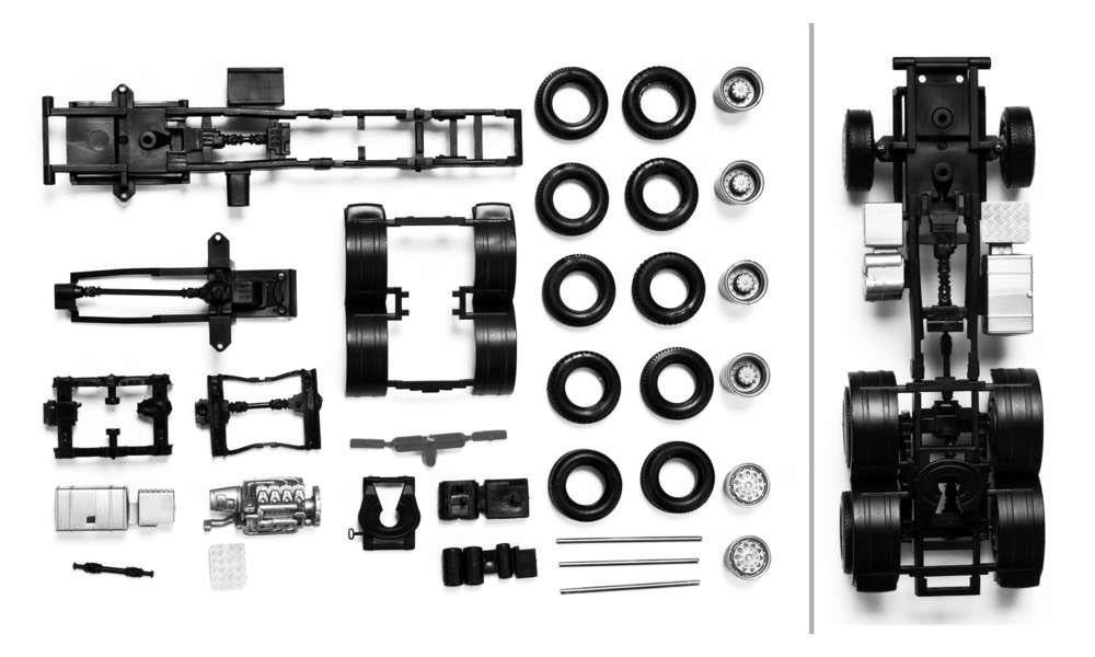 Herpa Chassis Scania 3 Axle All Wheel Drive (2) HA083492