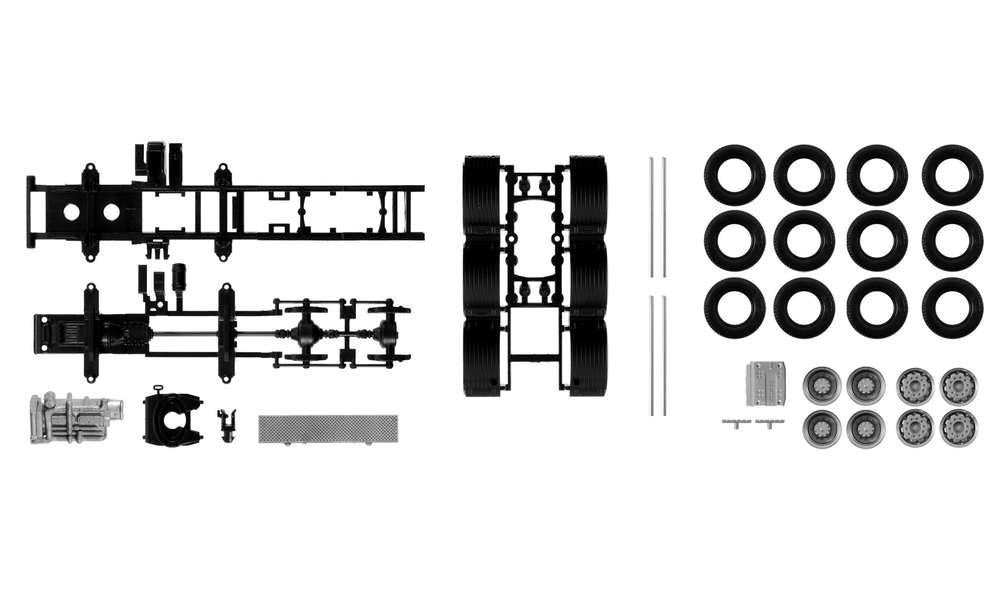 Herpa Chassis Volvo Heavy Duty Tractor 4 Axle (2) HA084352