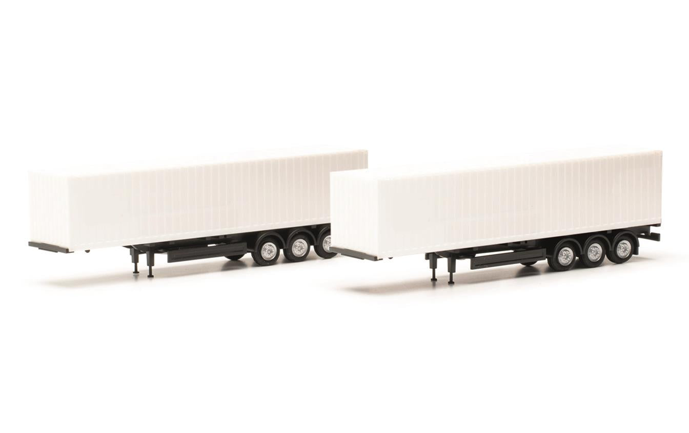 Herpa 40ft Container Trailer Set (2) HA085748