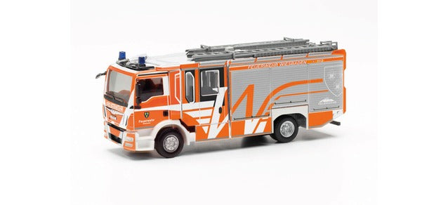 Herpa MAN TGM CC Ziegler Z-Cab Feuerwehr Wiesbaden HA097581
