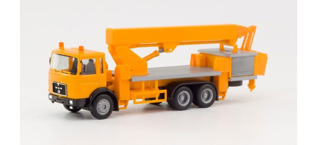 Herpa MAN F8 Dropside Lorry w/Crane Ruthmann Steiger HA310932