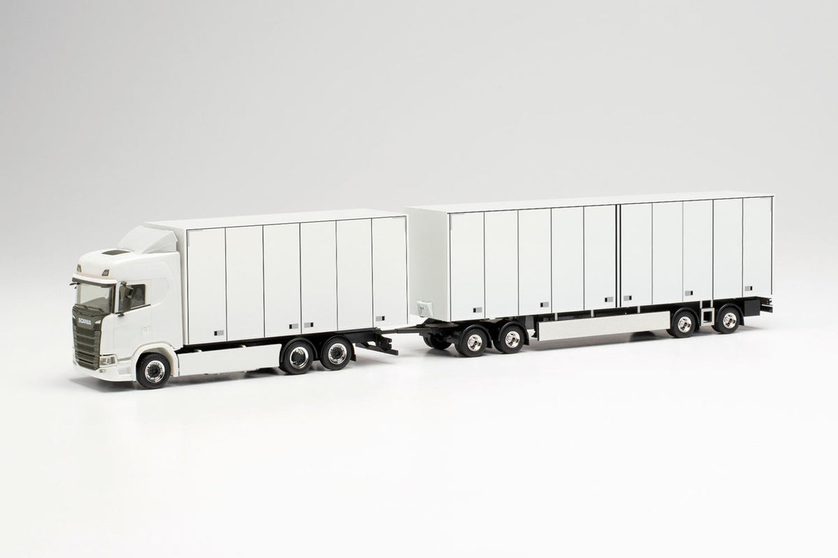 Herpa Scania CS 20 HD Swedish Box Truck Combi White HA315319