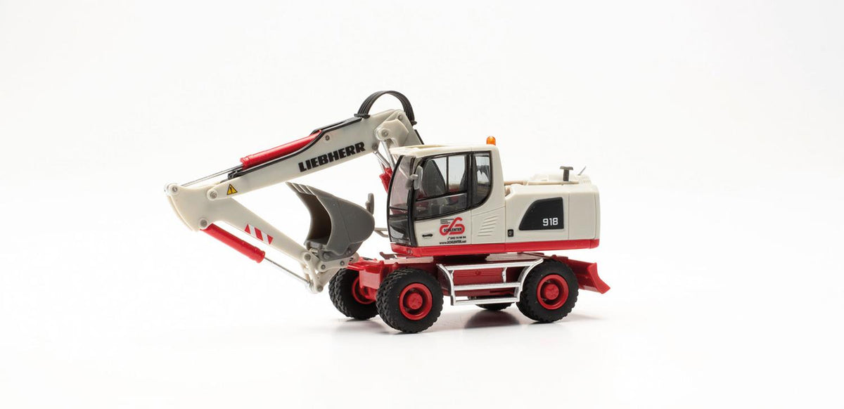 Herpa Liebherr A 918 Wheeled Excavator Schlenter Aachen HA316491