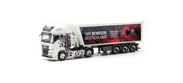 Herpa MAN TGX Dump Semitrailer Scheufler/Wir Bewegen Deutschland HA317153