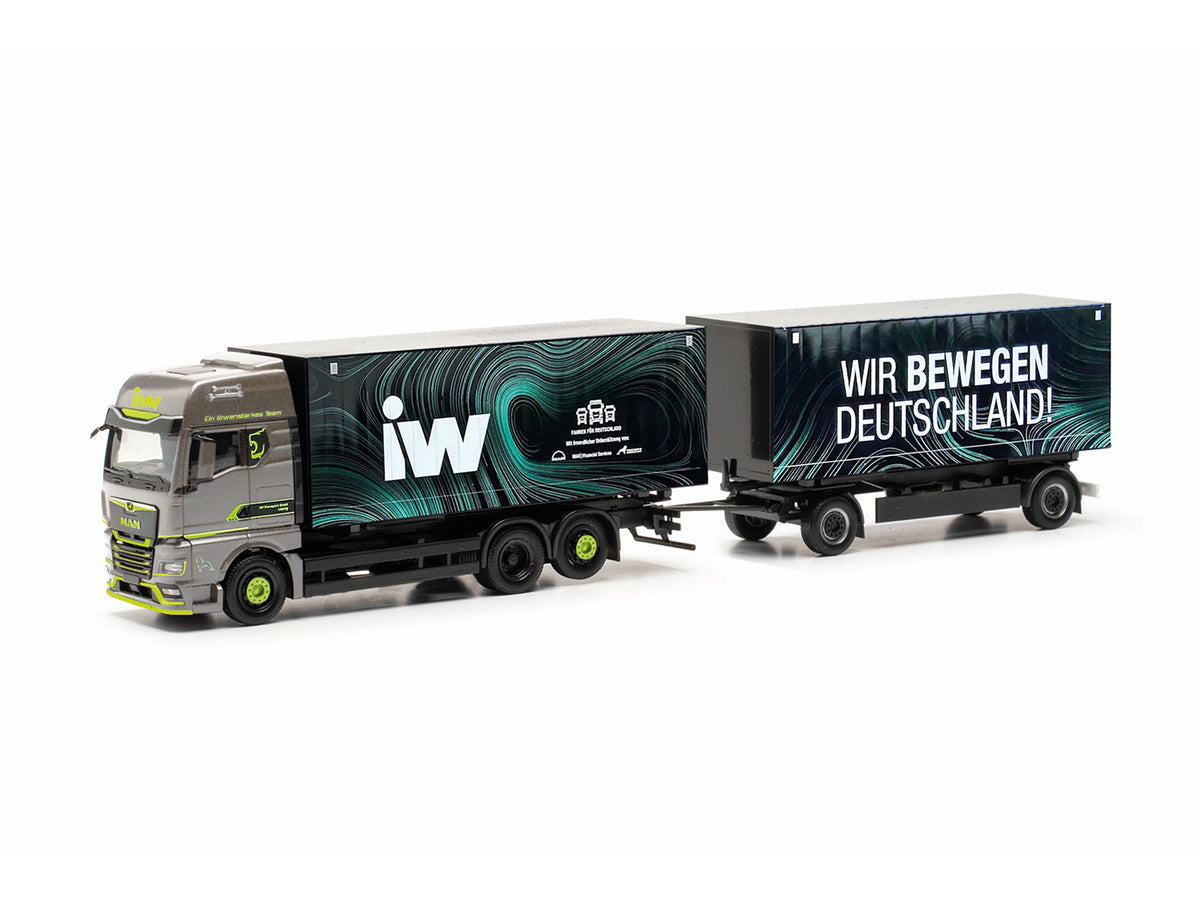 Herpa MAN TGX Interchangeable Box Trailer IW WB Deutschland HA317160