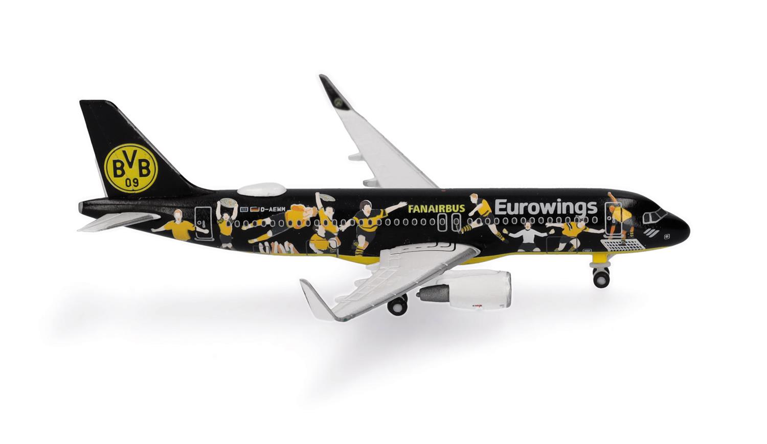 Herpa Wings Airbus A320 Eurowings BVB Fanairbus D-AEWM (1:500) HA536981