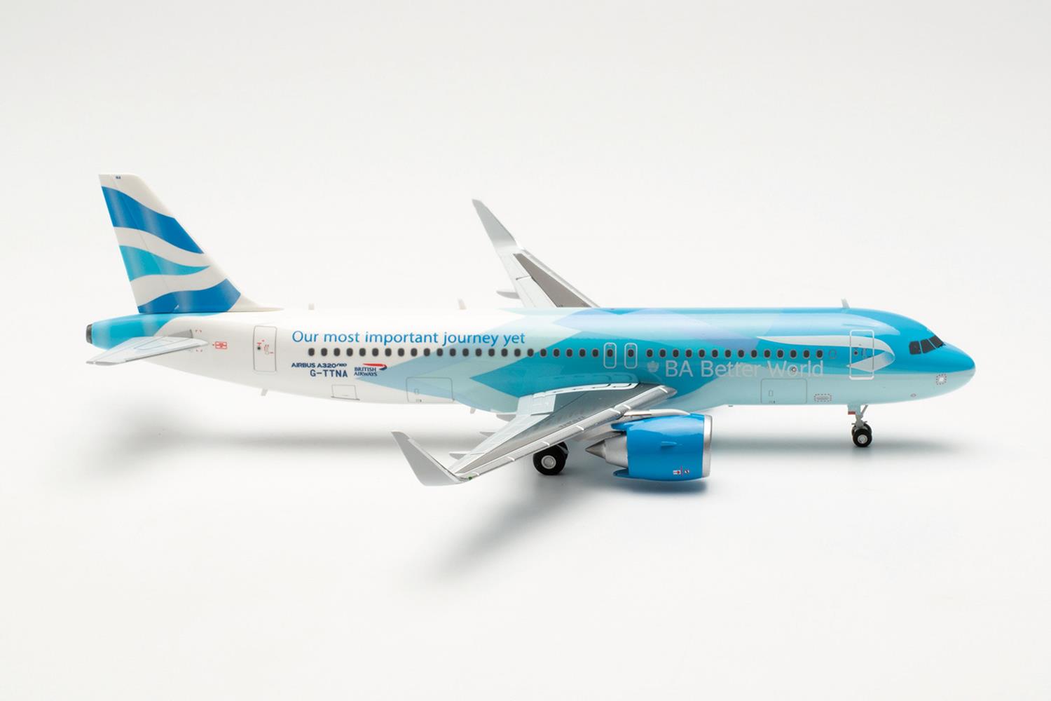 Herpa Wings Airbus A320neo British Airways Better World G-TTNA (1:200) HA572392