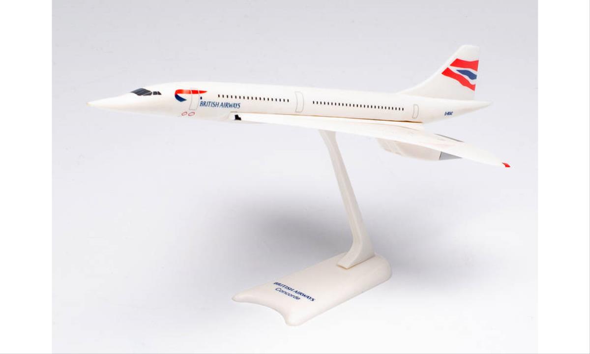 Herpa Wings Snapfit Concorde British Airways G-BOAC (1:250) HA613439