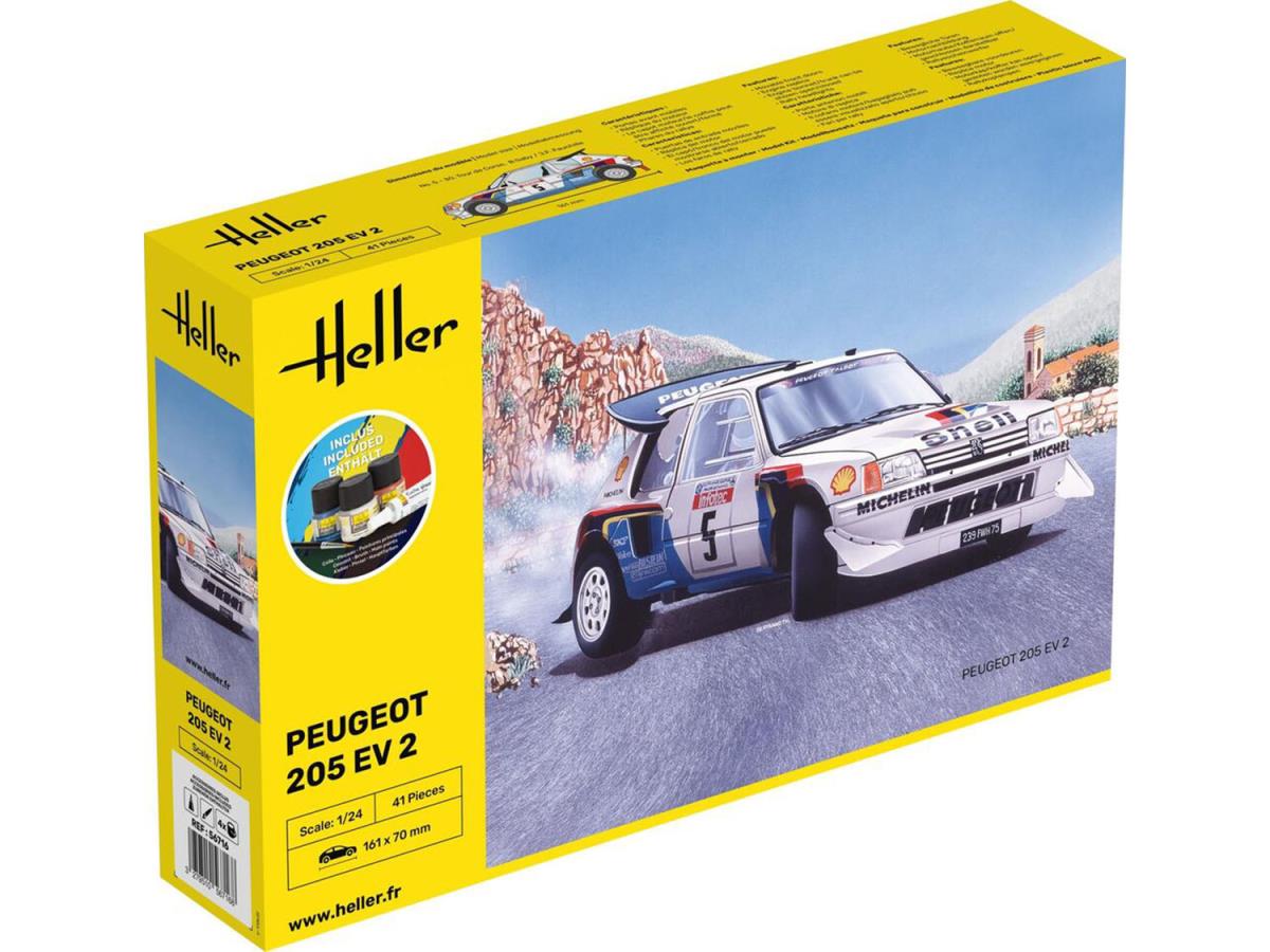 Heller 1:24 Gift Set - Peugeot 205 EV2