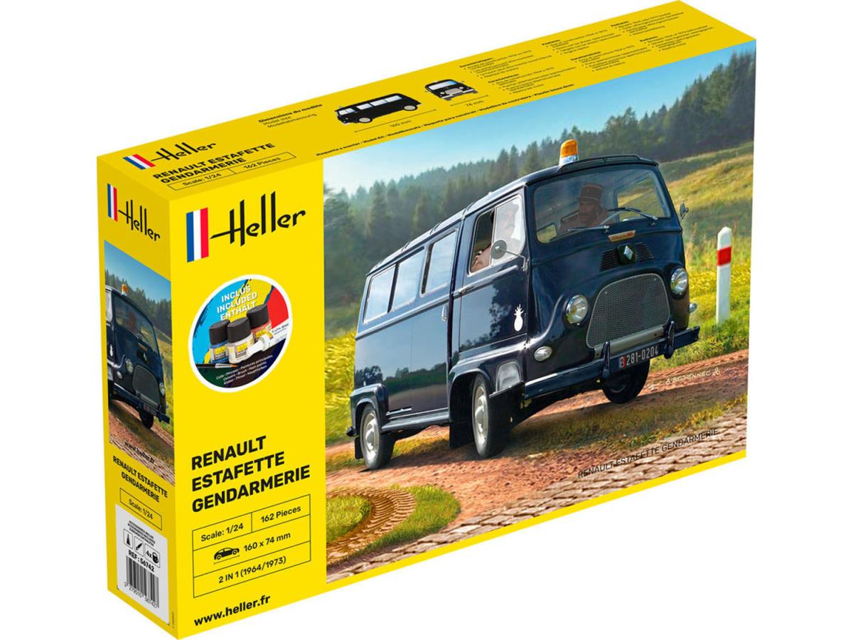 Heller 1:24 Gift Set - Renault Estafette Gendarmerie