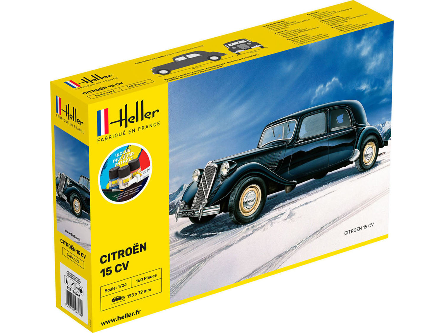 Heller 1:24 Gift Set - Citroen 15 CV
