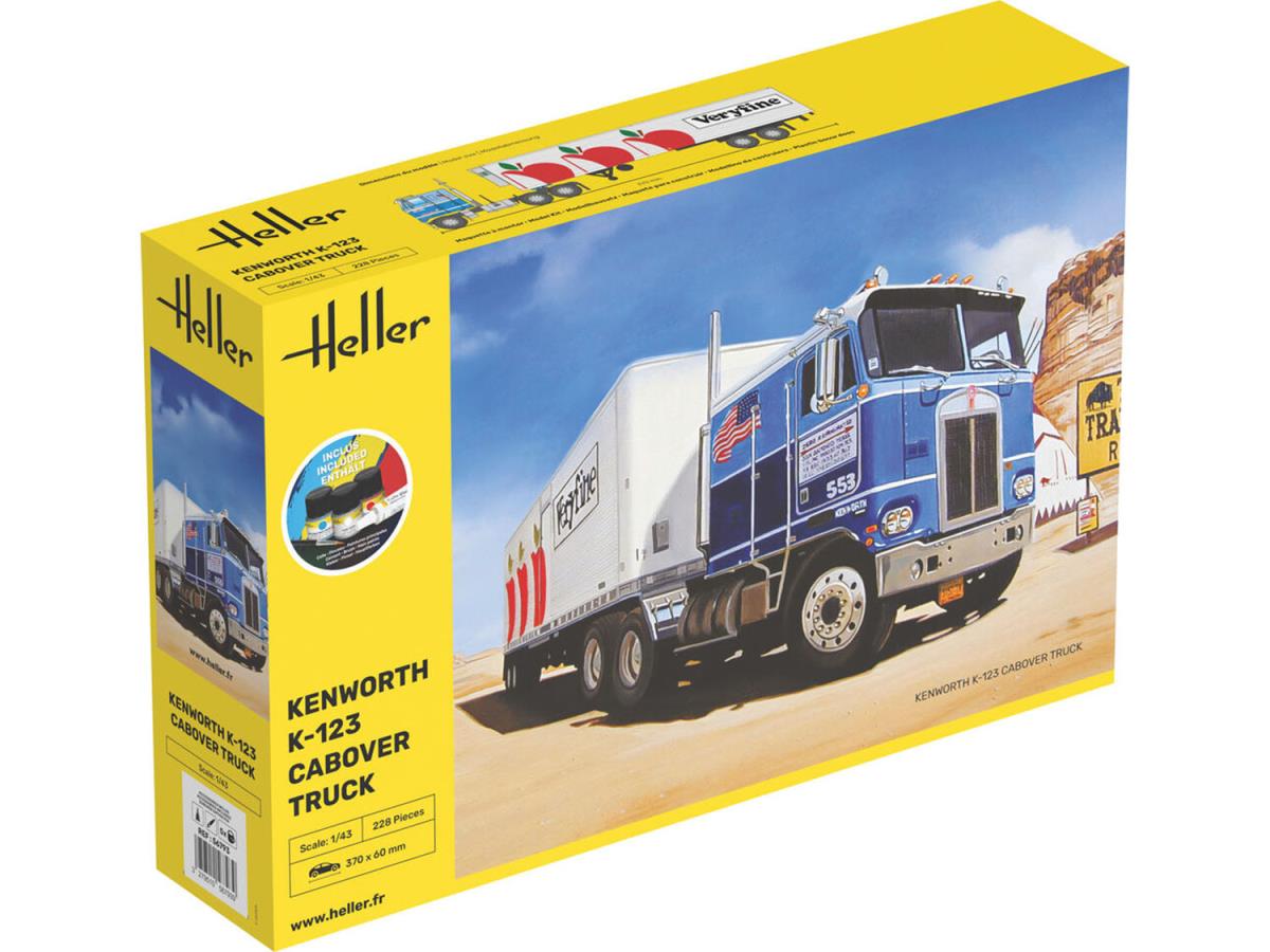 Heller 1:43 Gift Set - K-123 Kenworth Cabover Truck