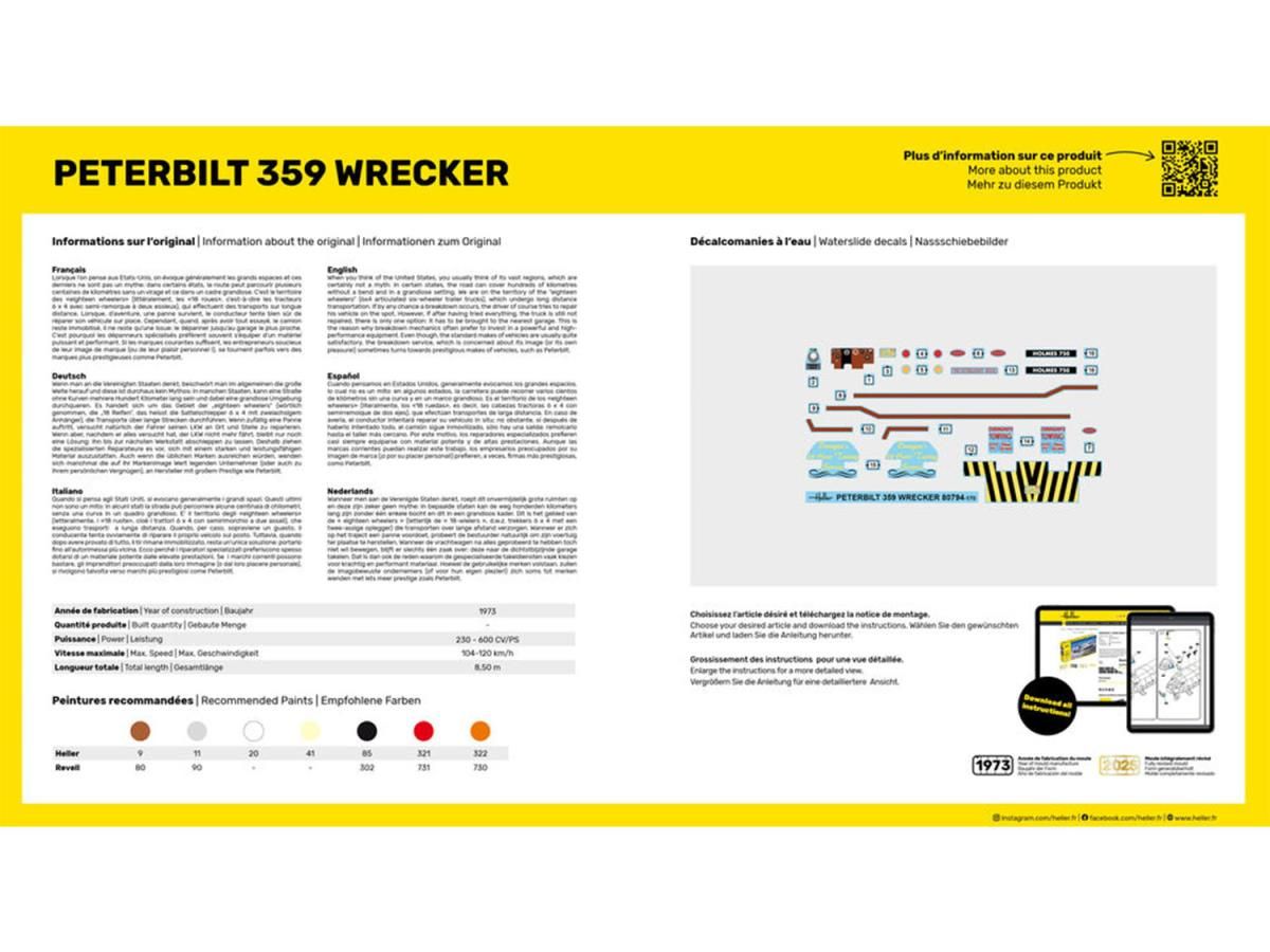 Heller 1:43 - Peterbilt 359 Wrecker HEL80794