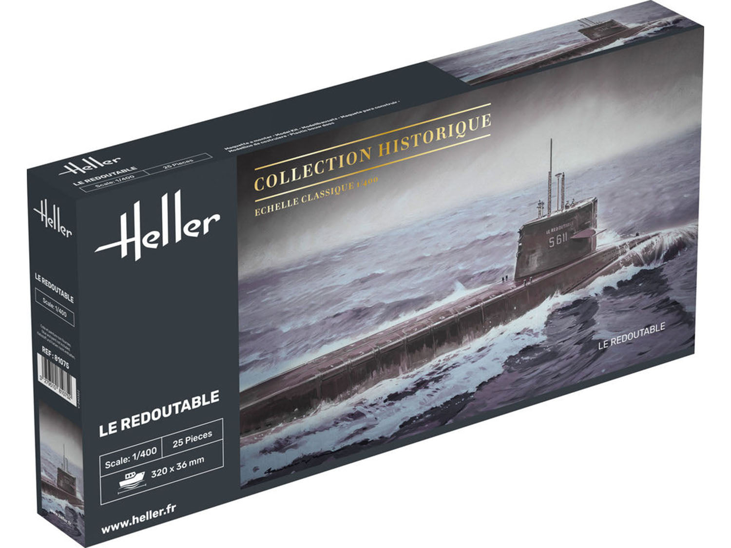 Heller 1:400 - U-Boot S/M Redoutable