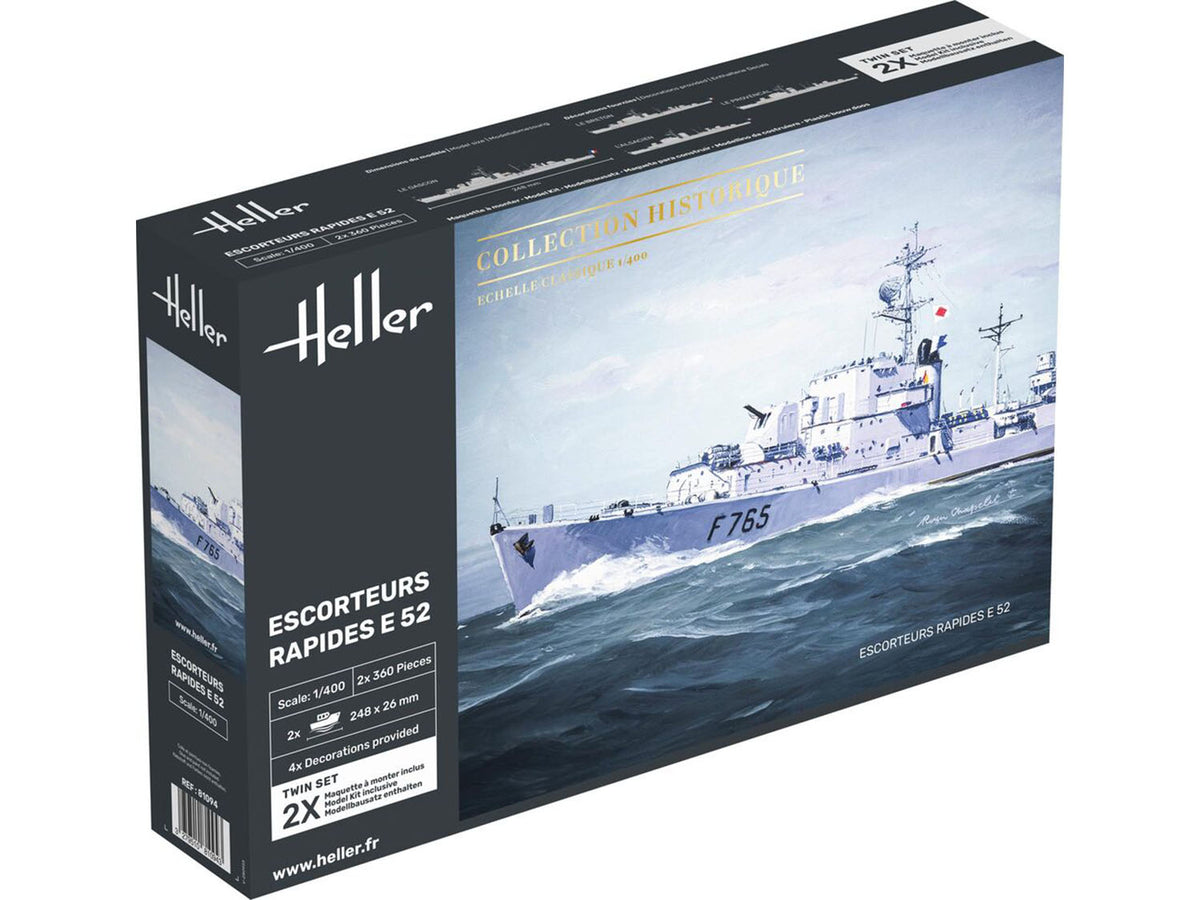 Heller 1:400 - ESCORTEURS RAPIDES E52 (Escort Ship)