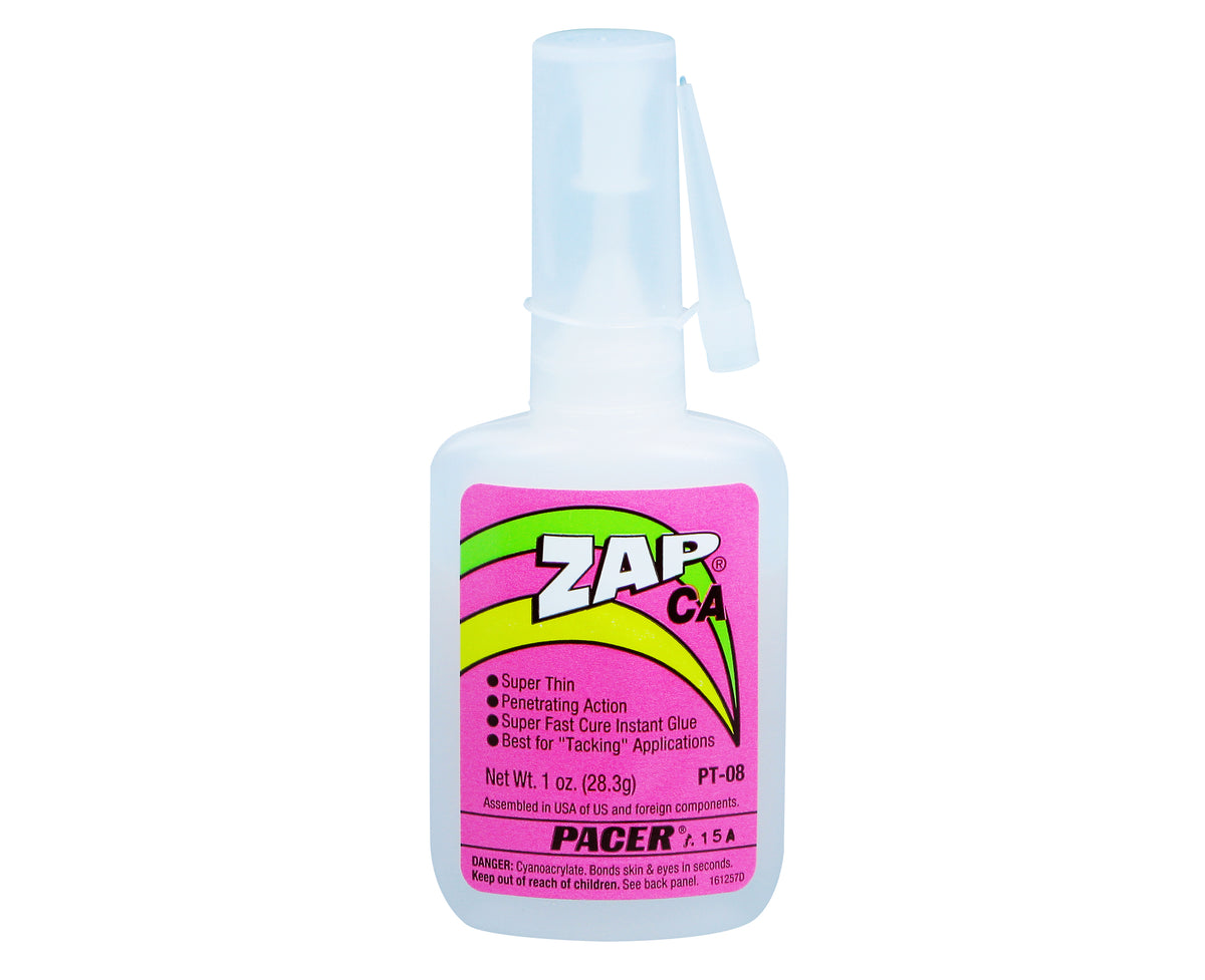 PT08 Zap CA Glue, 1oz (Thin) (Box of 12)
