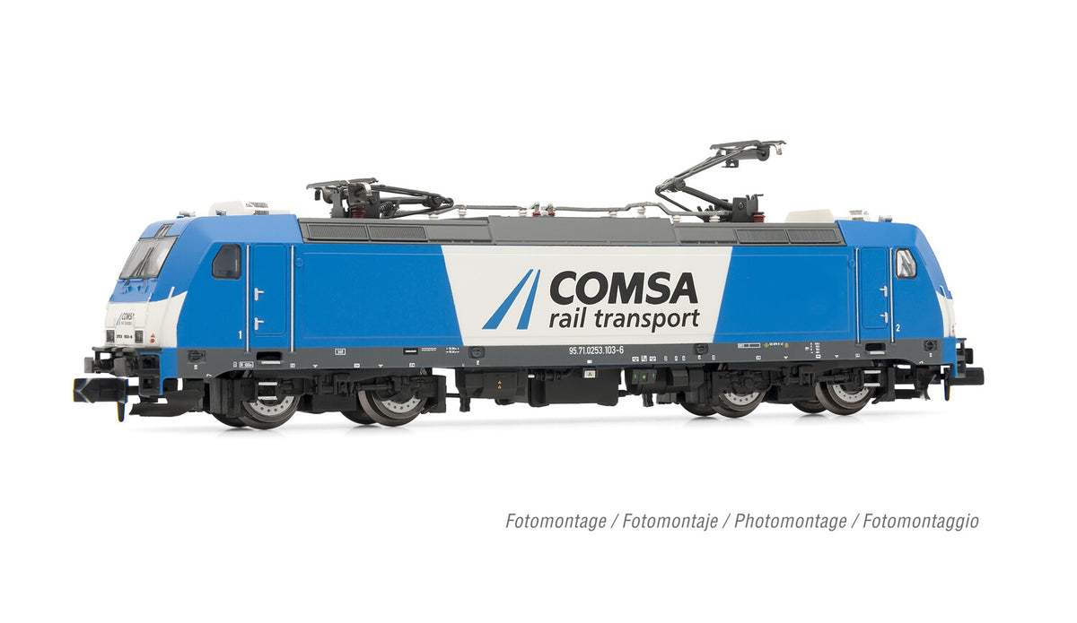 Arnold COMSA 253 Electric Locomotive Blue/White VI (DCC-Fitted) HIN2595D