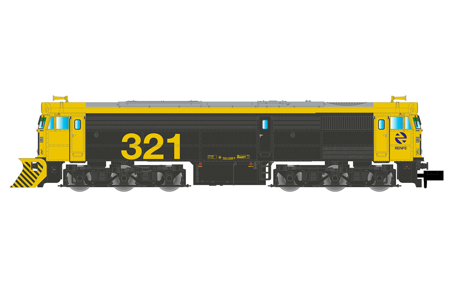 Arnold *RENFE 321 Yellow/Grey Diesel Locomotive V HIN2632