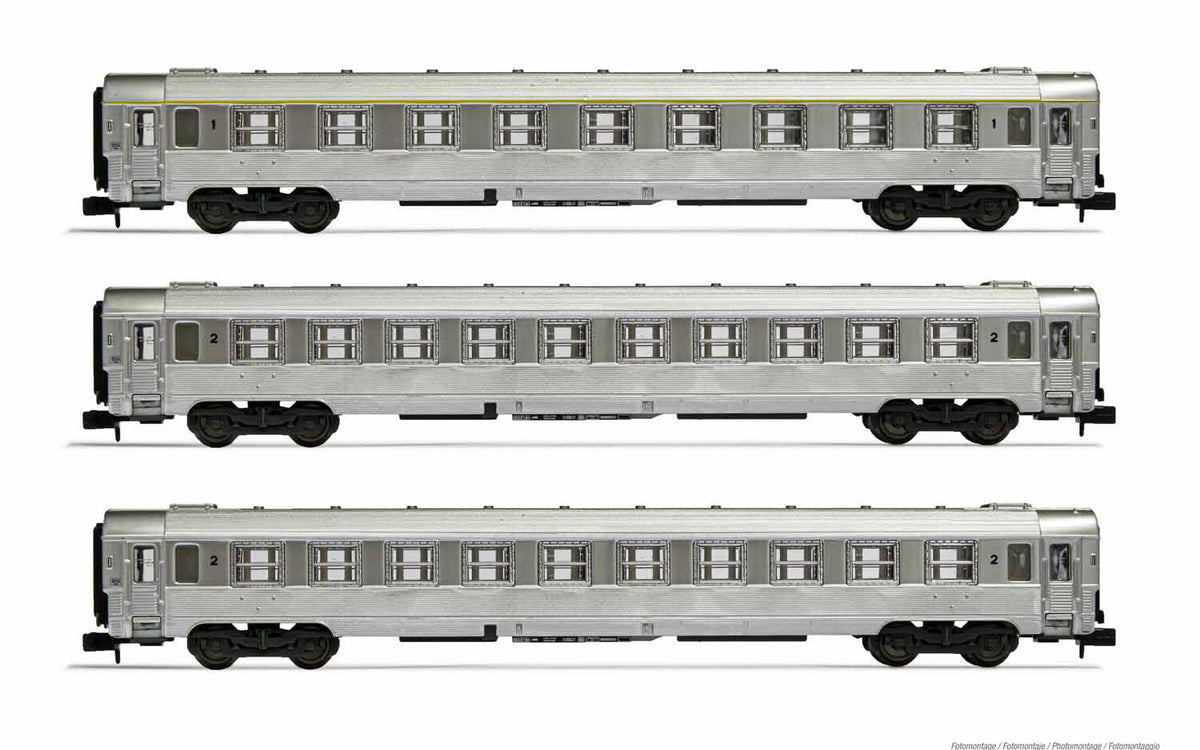 Arnold SNCF DEV Inox Coach Set (3) III HIN4335