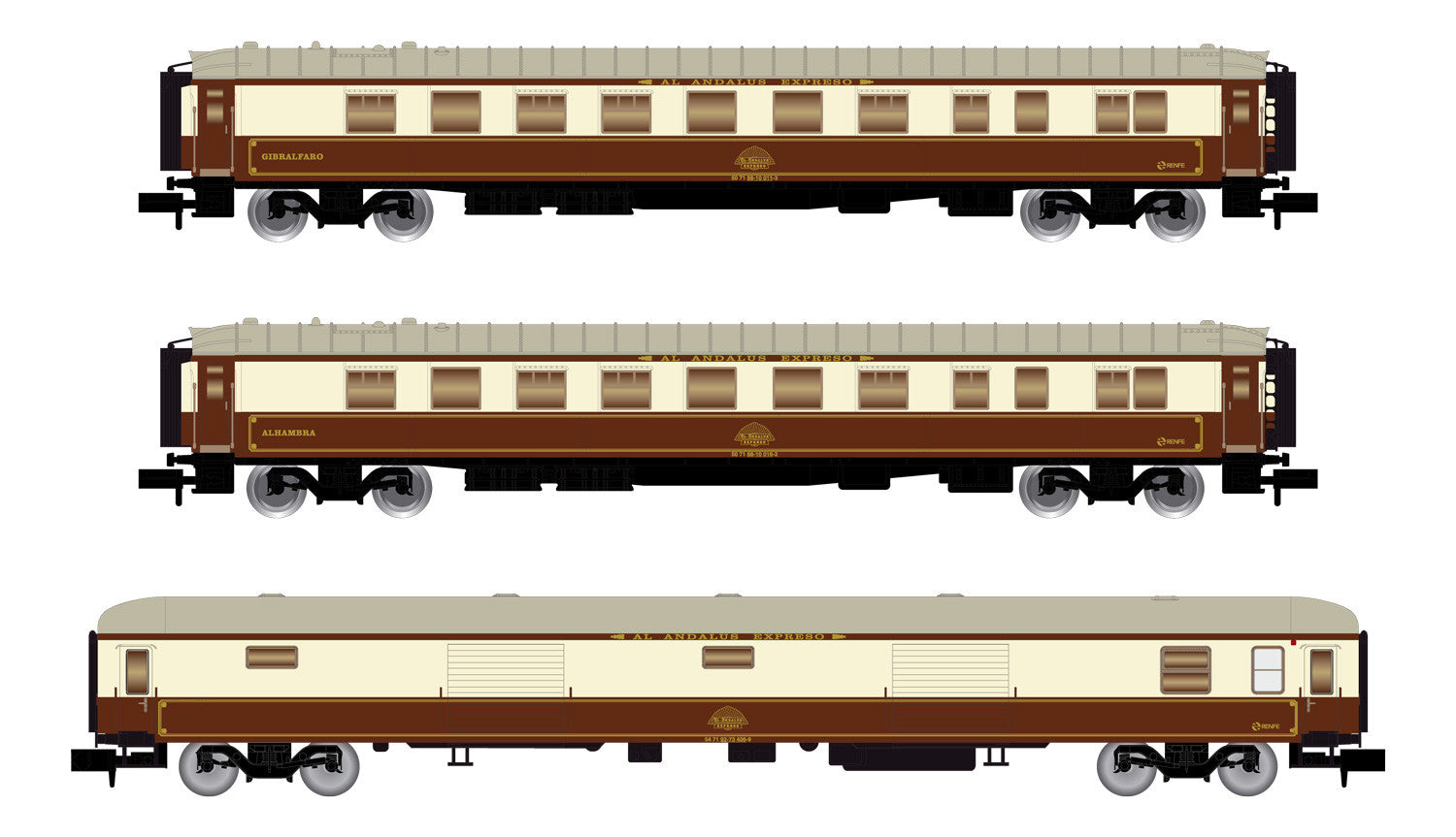 Arnold RENFE Al-Andalus Coach Set 1 (3) IV HIN4396