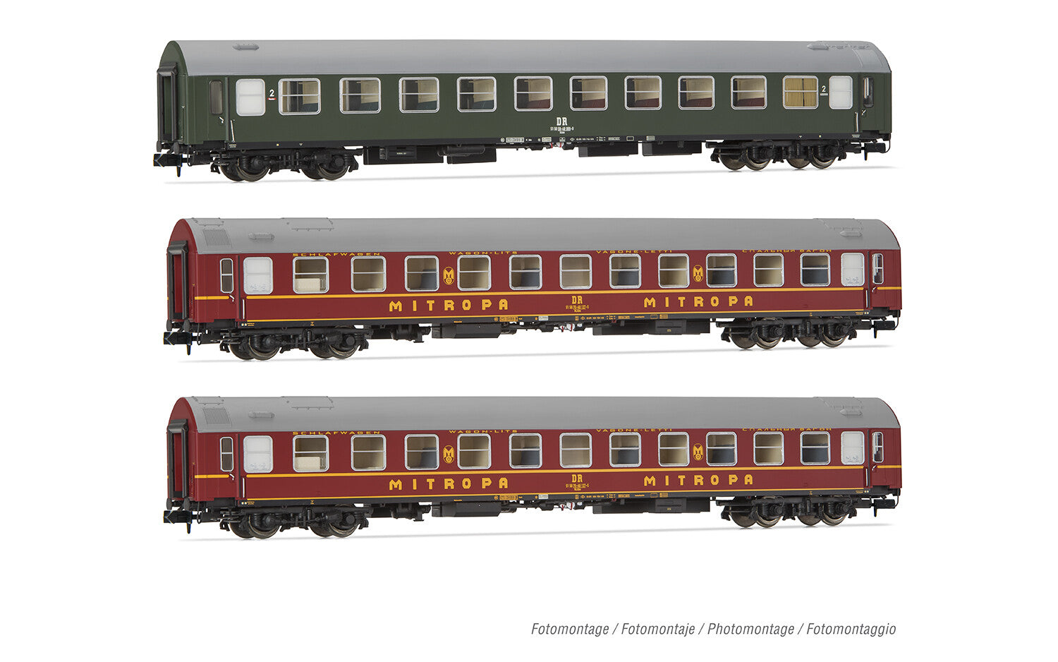 Arnold *DR OSShD Type B Spree-Alpen-Express Coach Set (3) IV HIN4423