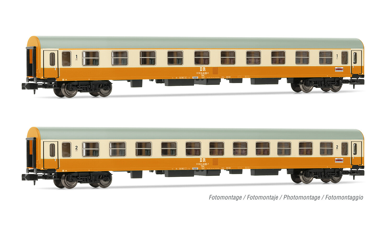 Arnold *DR Stadtexpress Coach Set (2) IV HIN4435