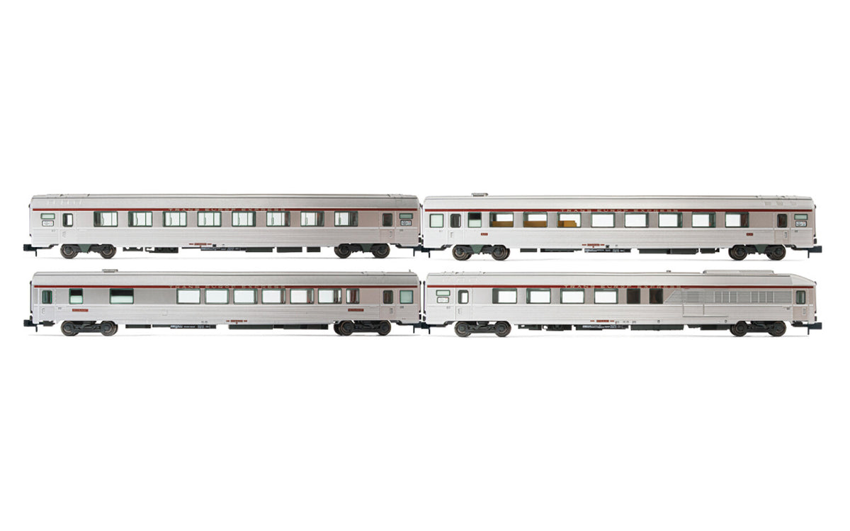 Arnold SNCF TEE Paris-Ruhr Coach Set Silver (3) IV HIN4444