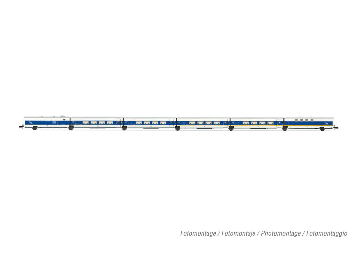 Arnold RENFE Talgo 200 Coach Set White/Blue/Yellow (6) V HIN4462